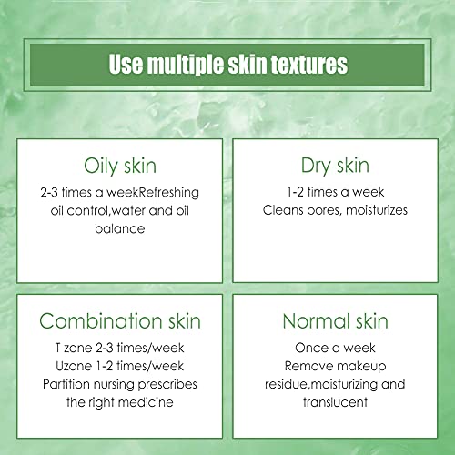 Mascarilla de té verde,Green Tea Stick Mask,Green Tea Cleansing Mask,Control De Aceite Hidratante Facial,Limpieza Profunda,Eliminación negros & acné,Para Todo Tipo de Piel