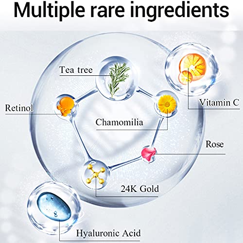 Mascarilla Facial Antiarrugas, Cuidado Reafirmante de la Piel, Mascarilla de Oro de 24 Quilates Portátil Compacta para Salón de Belleza para Mujeres, Tienda de Cosméticos