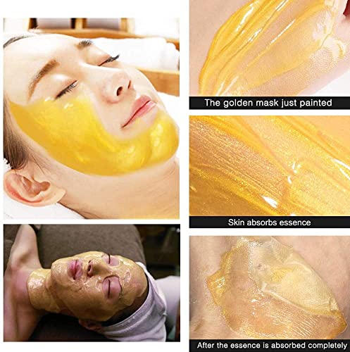 Mascarilla facial de oro de 24 quilates, mascarilla removedora de espinillas, mascarillas peel-off para tratamiento facial antiarrugas y antienvejecimi