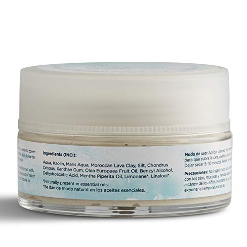 Mascarilla Facial Purificante Efecto Hielo Ingredientes Mediterráneos Naturales, 100 ml por Mediterranean Spirit