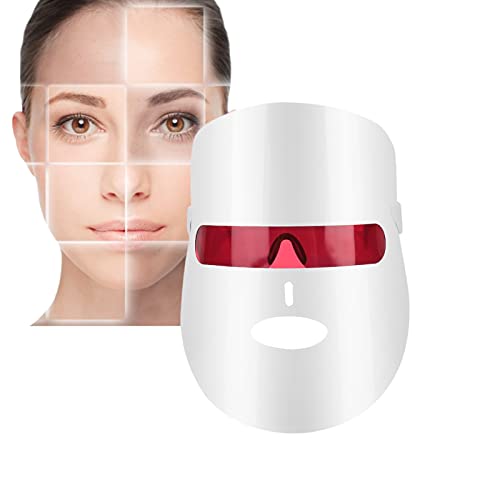 Maschera a LED, 7 colori per viso, ringiovanimento della pelle con fotoni a LED Bellezza macchina Collagene, maschera per la cura della pelle del viso, antinvecchiamento, rughe, cicatrici, maschera pe