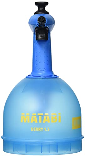 matabi Berry 1, 5 Pulverizador de Presión Previa con Boquilla Conica Regulable y Deposito Translucido, 1.5 litros Capacidad Total, Azul, 1.5