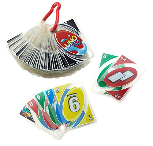 Mattel Games UNO H20 To Go, juego de cartas (Mattel P1703)