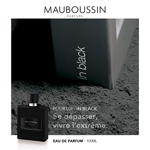 Mauboussin - Eau de Parfum Homme - Pour Lui In Black - Aroma Amaderado & Oriental- 100ml