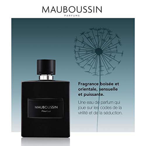 Mauboussin - Eau de Parfum Homme - Pour Lui In Black - Aroma Amaderado & Oriental- 100ml