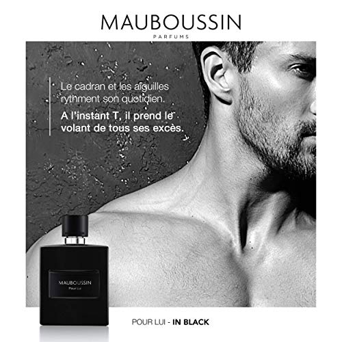 Mauboussin - Eau de Parfum Homme - Pour Lui In Black - Aroma Amaderado & Oriental- 100ml