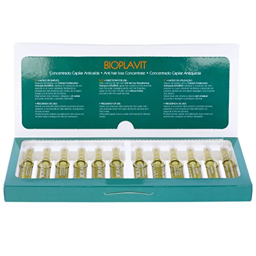 Maurens Bioplavit, Concentrado Capilar Anticaída Placenta y Vitaminas. 12 Ampollas de 10 ml. Acondiciona el cuero cabelludo evitando la caída del cabello fortaleciéndolo y nutriéndolo