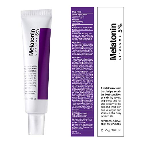 MAXCLINIC Time Return Melatonin Cream 25g 0.9oz Crema Melatonia de noche para mujeres reafirmante reparadora facial