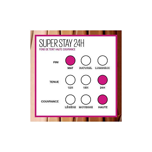 Maybelline New York Base de Maquillaje líquida Superstay 24H - 34 Soft Bronze, Juego de 3 (3 x 30 ml)