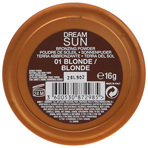 Maybelline New York - Dream Sun, Polvos Bronceadores de Larga Duración, Tono 01 Blonde