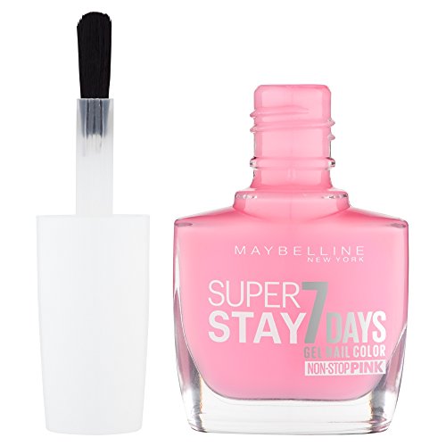 Maybelline SuperStay 7 Days 120 Flushed Pink esmalte de uñas Rosa - Esmaltes de uñas (Rosa, Flushed Pink, Protección, Fortalecimiento, Botella, F0CCD4, 20 mm)