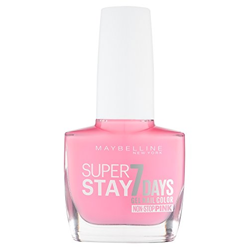 Maybelline SuperStay 7 Days 120 Flushed Pink esmalte de uñas Rosa - Esmaltes de uñas (Rosa, Flushed Pink, Protección, Fortalecimiento, Botella, F0CCD4, 20 mm)