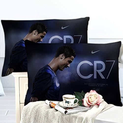 Meet Fútbol Cristiano Ronaldo Juego De Cama, 1 Funda Nórdica + 2 Fundas De Almohada - Evita La Humedad, Hipoalergénico (Estilo 05,(150x200cm)-Cama de 90)