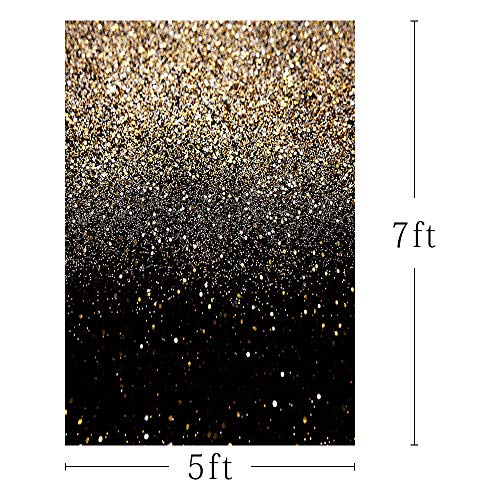 MEHOFOTO - Lienzo decorado para fotografía, fondo con un cielo estrellado, lentejuelas doradas y purpurina, ideal para fiestas, bodas, anuncios, niños y recién nacidos, accesorios, 1,5 m x 2,2 m