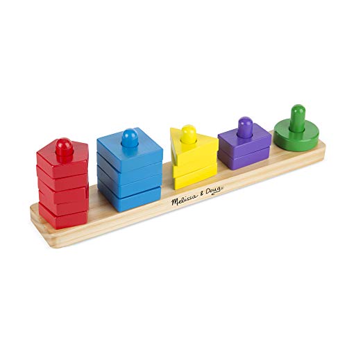 Melissa & Doug Stack & Sort Gioco in Legno per Bambini di 24 Anni, 379