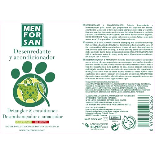 MENFORSAN Desenredante y Acondicionador Perros - 125 ml