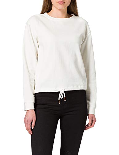 Mexx Organic Cotton Sweatshirt Sudadera, Blanco Crudo, M para Mujer