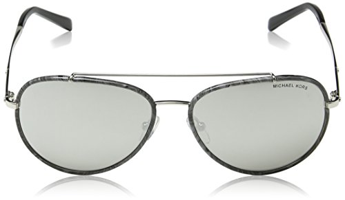 Michael Kors IDA 59 Gafas de Sol, Gray Marble/Silver 11666G, Unisex-Adulto