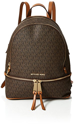 Michael Kors - Rhea Zip, Mochilas Mujer, Marrón (Brown), 12.7x31.8x24.1 cm (W x H L)