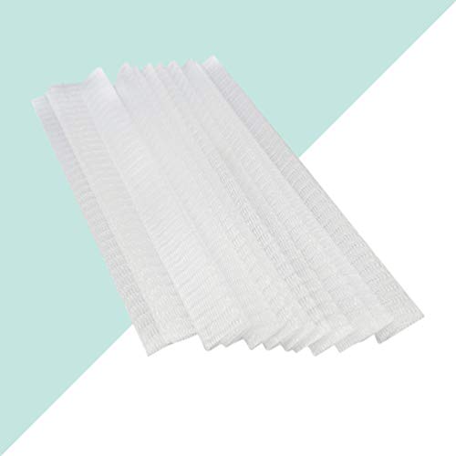 Milisten 150pcs pincel de maquillaje protector cosmético pinceles de maquillaje pluma protector malla cubierta neta cubierta de malla expandible