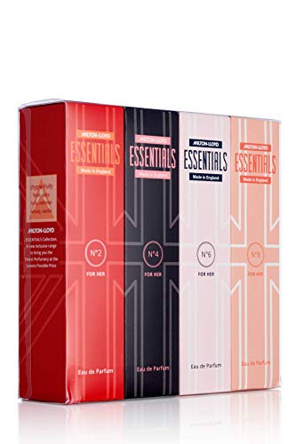 Milton-Lloyd Essentials Quad Pack - Fragancia para mujer - 4 x 50ml Eau de Parfum