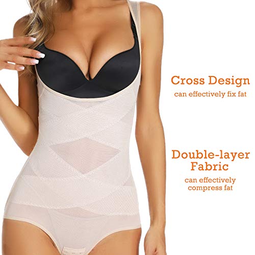 MISS MOLY Mujer Adelgazar Lencería Respirable Shapewear Cómodo Moldeadora Slimming Faja Reductora Abdomen Cintura Adelgazante sin Costuras Ligero Bodysuit Body Shaper Corsé