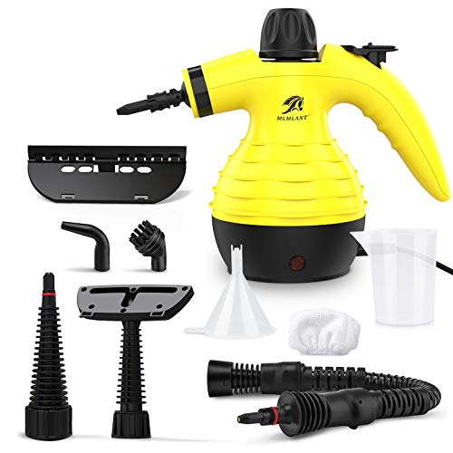 MLMLANT Multiuso Limpiador a Vapor,Vaporizador,Potente Limpiar Purificador,Vaporeta Limpieza Hogar Mano,para la Eliminación de Manchas,Alfombras,Sofá,Cortinas,Control de Errores Cama,Asientos Coche