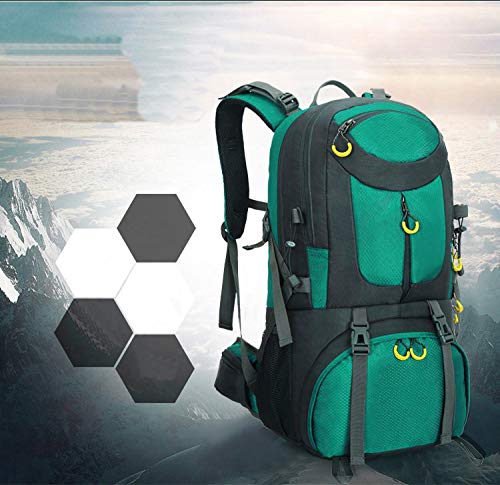 Mochila Senderismo y Montaña 40L ideal para acampada, trekking tanto para hombre y mujer ideal como equipaje de mano 40x20x25 para el avión (morado)