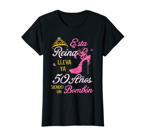 Mujer 50 Años Siendo un Bombón Cumpleaños 50 Años Camiseta