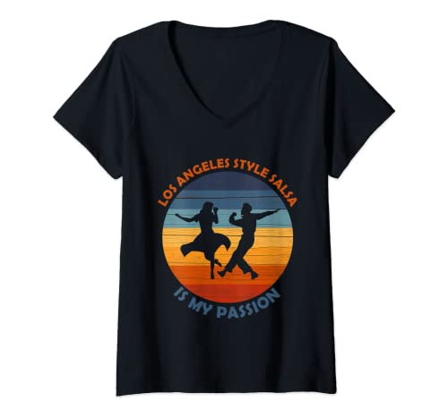 Mujer Los Angeles Style Salsa Is My Passion Salsa Lover - Salsa Camiseta Cuello V