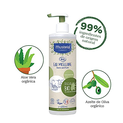 MUSTELA Agua Micelar Bio 400ml válvula dosificadora, Negro, 400