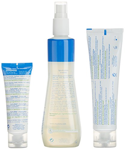 Mustela estuche fragancia agua de colonia 200 ml + crema bálsamo 100 ml + crema facial 40 ml + mochila