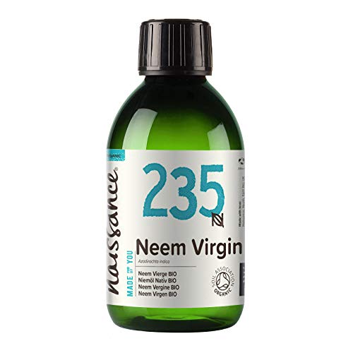 Naissance Aceite Vegetal de Neem Virgen Orgánico BIO n. º 235 – 100ml - Puro, Natural, Certificado Ecológico, Prensado en Frío, Vegano, y no OGM - Ideal Para La Piel, Cabello, Plantas