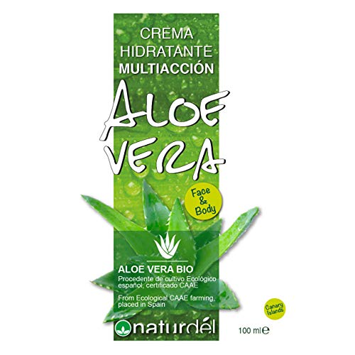 NATURDEL Crema Hidratante Multiacción Aloe Vera Face & Body, 100 Mililitro