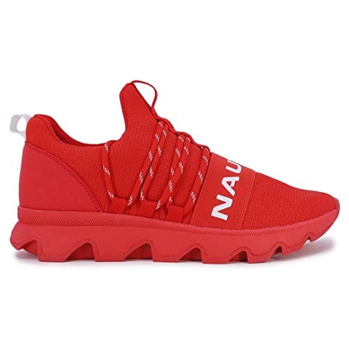 Nautica Zapatillas de deporte de moda para mujer, zapatillas de correr cómodas, Kora-red, 40.5 EU