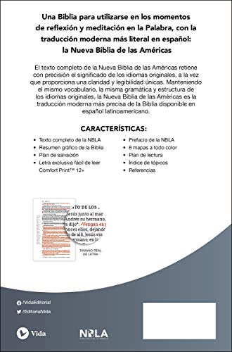 Nbla Santa Biblia, Una Columna Con Referencias, Letra Grande, Leathersoft, Beige, Edición Letra Roja: Nueva Biblia de las Américas, Santa Biblia, ... Beige, Leathersoft, Red Letter Edition