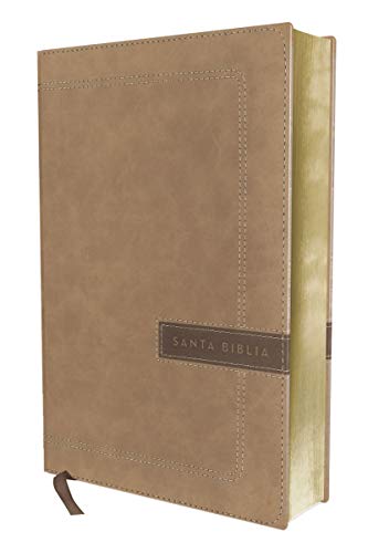 Nbla Santa Biblia, Una Columna Con Referencias, Letra Grande, Leathersoft, Beige, Edición Letra Roja: Nueva Biblia de las Américas, Santa Biblia, ... Beige, Leathersoft, Red Letter Edition