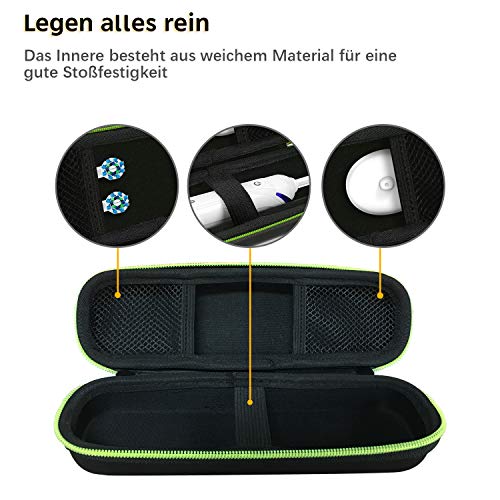 NEUE DAWN Estuche de Viaje Universal para Braun Oral B Pro 2 2500 2700/ Vitality, Funda Caja Protector para Cepillo Eléctrico Dental Sonicare – Negro