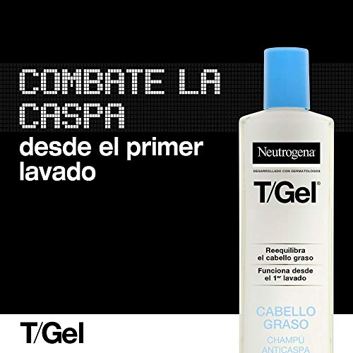 Neutrogena Champú T/Gel Cuidado del Cabello Graso, 250 ml