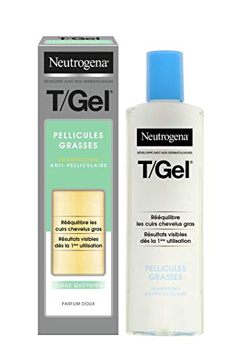 Neutrogena Champú T/Gel Cuidado del Cabello Graso, 250 ml