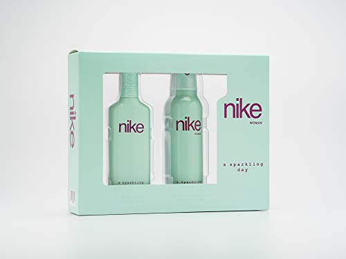 NIKE - A Sparkling Day, Estuche Regalo de Mujer, Pack de 2 Piezas (Perfume 75 ml + Desodorante Antitranspirante en Spray 200 ml)