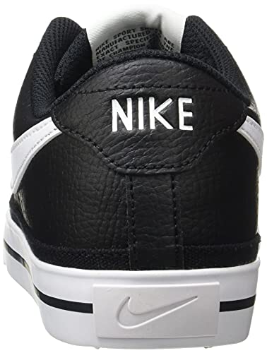 Nike Court Legacy, Zapatos de Tenis Hombre, Black/White-Gum Light Brown, 44.5 EU