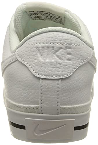 Nike Court Legacy, Zapatos de Tenis Mujer, White/White-Black, 38.5 EU