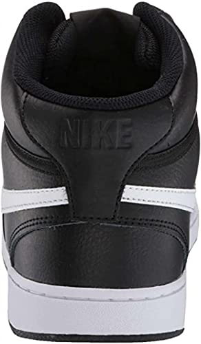 Nike Court Vision Mid, Zapatos de Baloncesto Hombre, Multicolor (Black/White 001), 44.5 EU