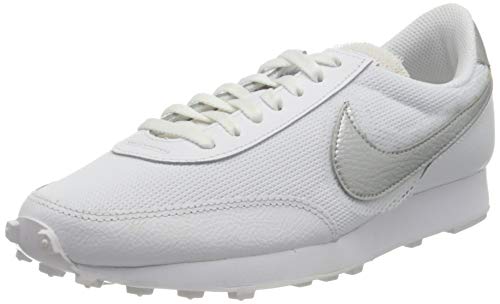 Nike Daybreak, Zapatillas Deportivas Mujer, White White Metallic Silver, 39 EU