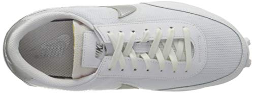 Nike Daybreak, Zapatillas Deportivas Mujer, White White Metallic Silver, 39 EU