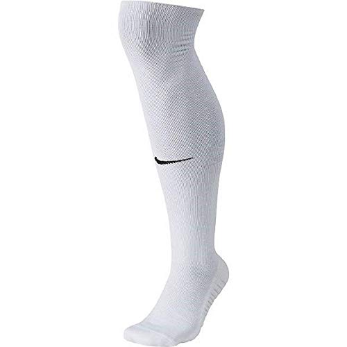 NIKE U Nk Squad OTC Calcetines, Unisex Adulto, White/Pure Platinum/(Black), XS