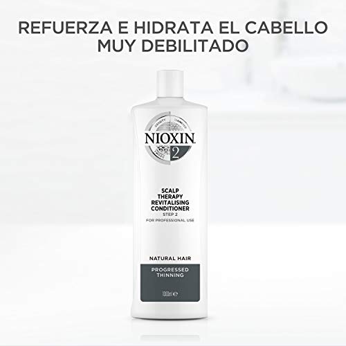 NIOXIN - Acondicionador Scalp Therapy Revitalizing - para Cabello Fino, Natural y muy Debilitado - Sistema 2 - Paso 2 - 1L