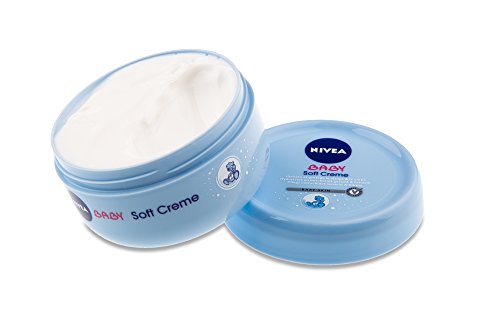 NIVEA BABY Soft Care Cream, crema hidratante para bebés con caléndula que nutre y protege durante 24 horas, 200 ml