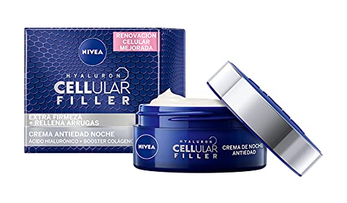 NIVEA Hyaluron Cellular Filler Cuidado de Noche + Hyaluron Cellular Filler + Volumen y Contorno Serum Pearls + Hyaluron Cellular Filler Cuidado de Día FP30